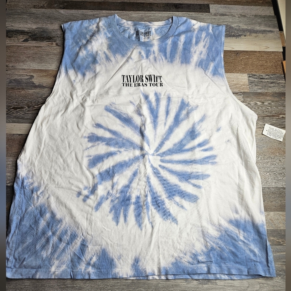 Taylor Swift The Eras Tour Sleeveless Tshirt Size 2XL Tie Dye NEW Unisex